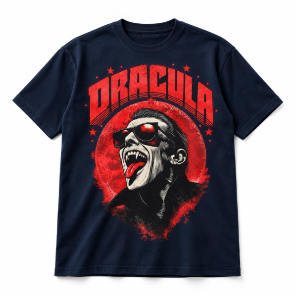 Dracula T-Shirt Navy Blue